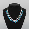 Collar "Regina di Quadri" – Acqua Marina (Real Crystal) [PIEZA AGOTADA]