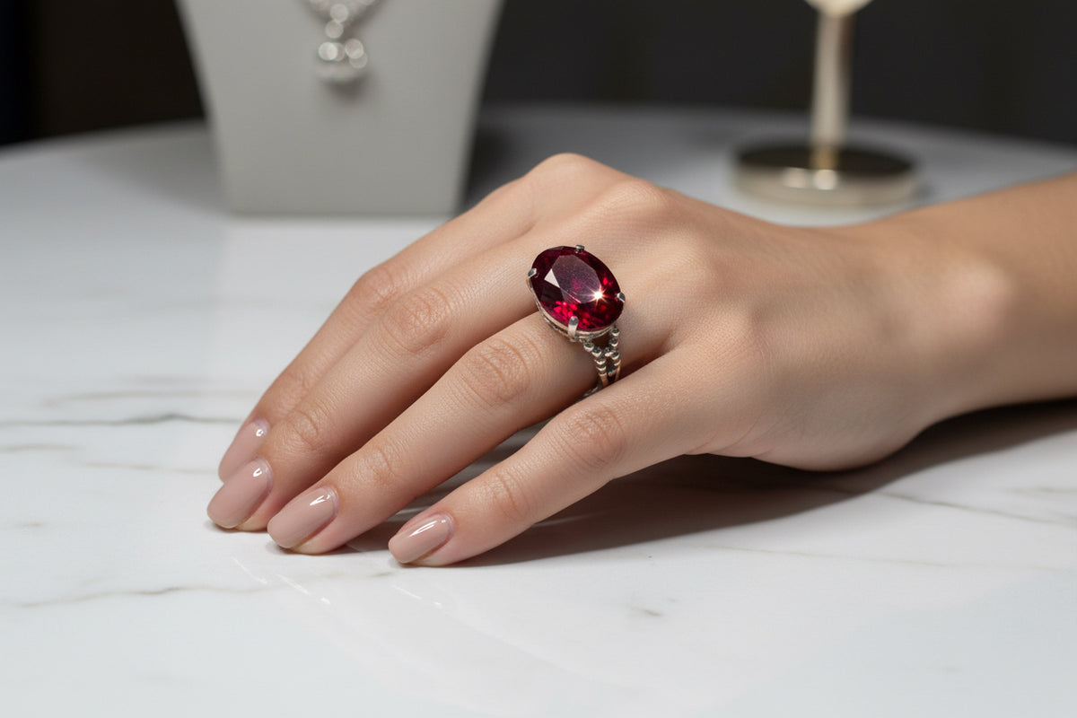 Anillo en Plata de Ley "Gran Gala" – Piedras Maxis y Plata 925