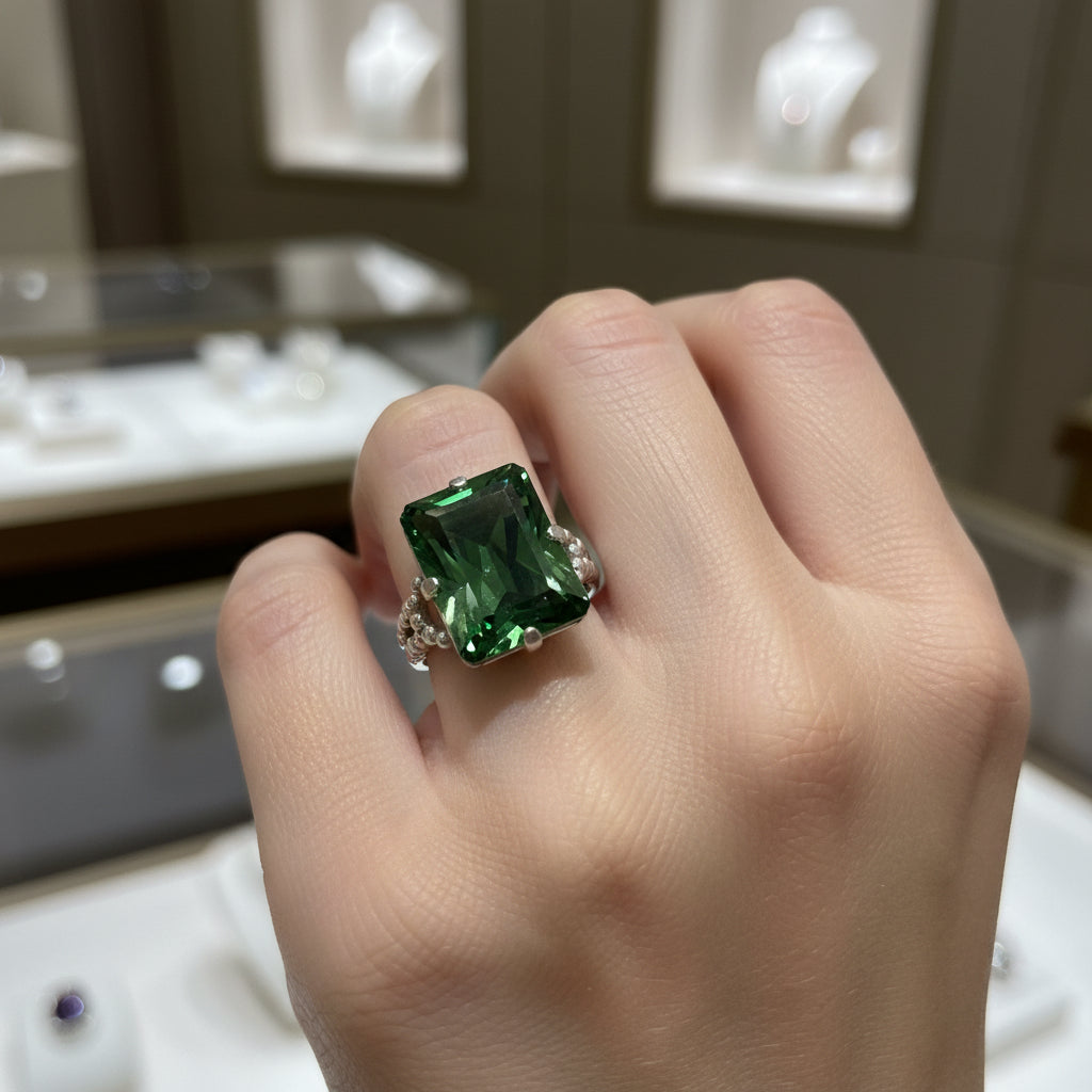Anillo en Plata de Ley "Gran Gala" – Piedras Maxis y Plata 925