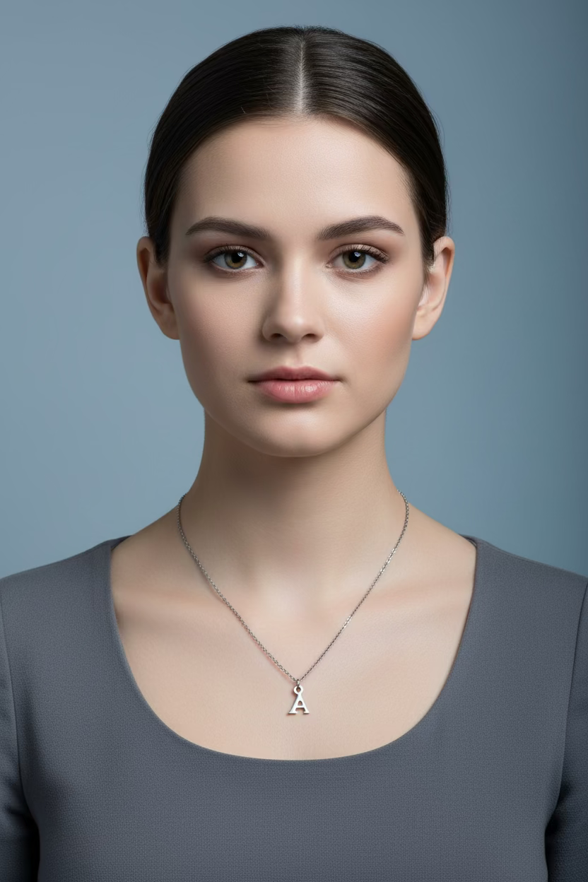 Collar / Collana con Iniziale in Acciaio (A-Z) – MUVE